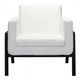 Zuo® Homestead White Lounge Chair-1