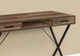 Monarch Specialties Inc. Black Metal/Brown Reclaimed Wood Computer Desk-1