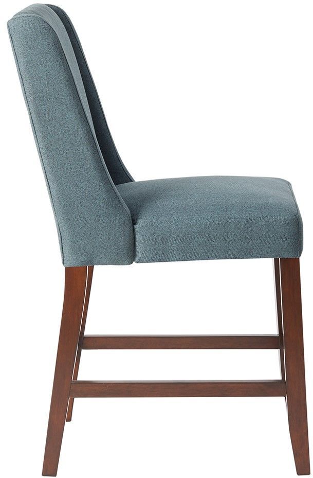 Olliix by Madison Park Blue Brody Wing Counter Stool-3