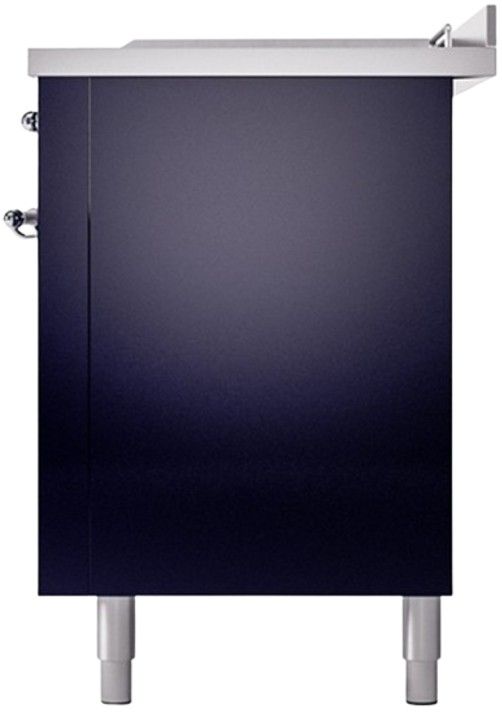 Ilve® Nostalgie II Series 60" Midnight Blue Pro Style Dual Fuel Range-3