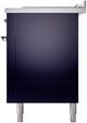 Ilve® Nostalgie II Series 60" Midnight Blue Pro Style Dual Fuel Range-3