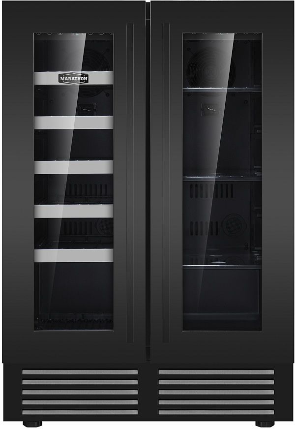 Marathon 24" Black Stainless Steel Built-In Beverage Center-0