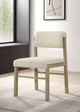 Coaster® Kehoe 2-Piece Cream/Natural Oak Dining Side Chair Set-2