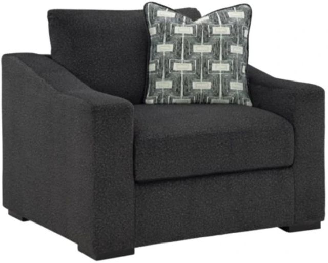 Benchcraft® Wryenlynn Onyx Chair and a Half-0