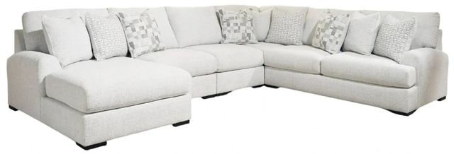 Signature Design by Ashley® Misty-Lakes 5-Piece Chalk Left-Arm Facing Sectional and Chaise-0