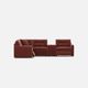 Drew & Jonathan Home ModularOne New Horizon 7-Piece Merlot Modular Sectional-2