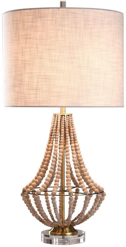 Harp & Finial® Aurora Natural Wood Table Lamp-2