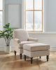 Best® Home Furnishings Customizable F42 Ottoman with Dark Walnut Legs-1