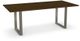 Amisco Customizable Burton 83.5" Walnut Veneer Table-0