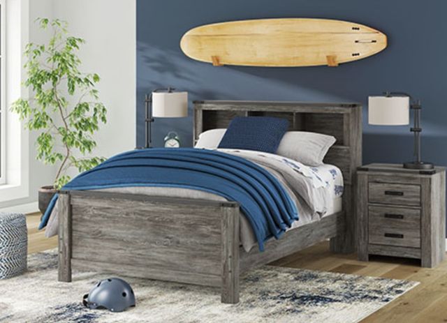 Signature Design by Ashley® Frandern Gray Full Bookcase Panel Bed-1
