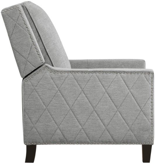 Homelegance® Banks Gray Push Back Reclining Chair-2