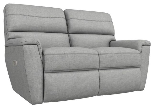 La-Z-Boy® Ava Oyster Power Reclining Loveseat with Headrest-0