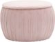 TOV Furniture Fleur Blush Velvet Storage Ottoman-0