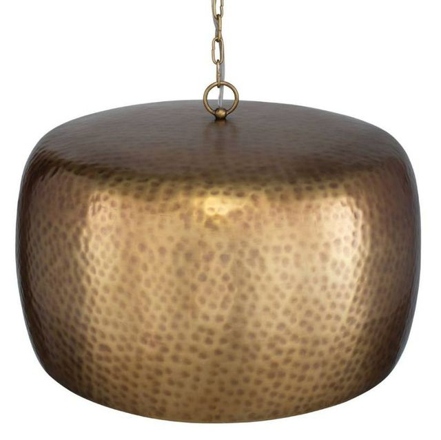 Uttermost® Lemont Antique Brass Pendant-4