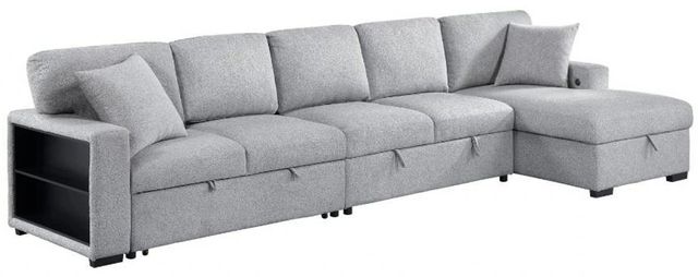 Homelegance® Pompano 3-Piece Gray Right-Arm Facing Sectional with Chaise-0