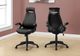 Monarch Specialties Inc. Black Fabric High Back Executive Chair-1
