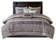 Olliix by Madison Park Rhapsody 7 Piece Purple California King Jacquard Comforter Set-0