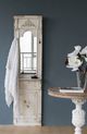 A & B Home Distressed White 76" Wall Mirror-5