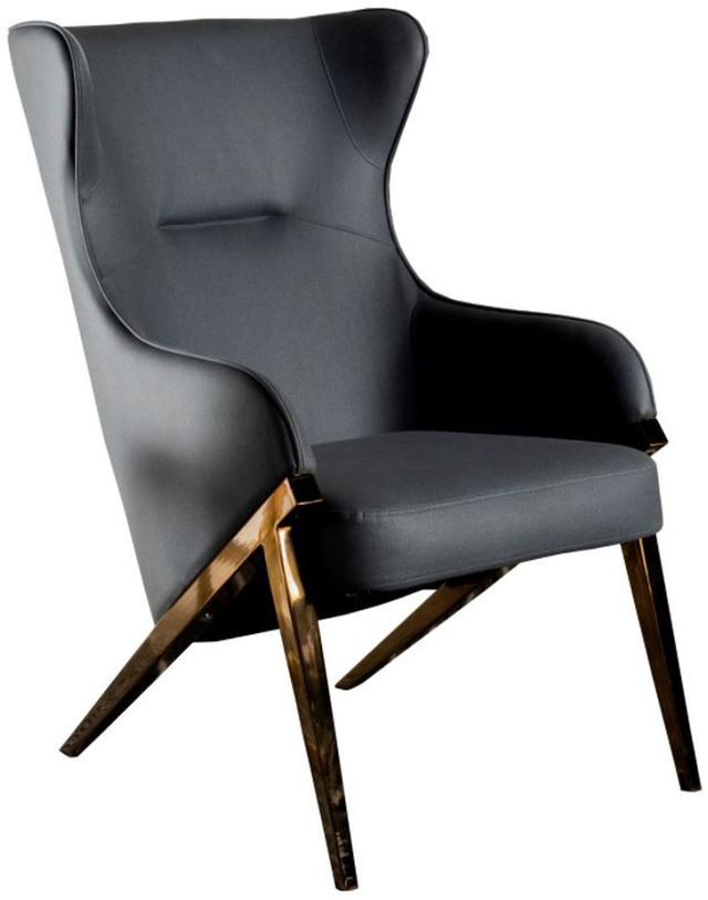 Coaster® Walker Slate/Bronze Upholstered Accent Chair