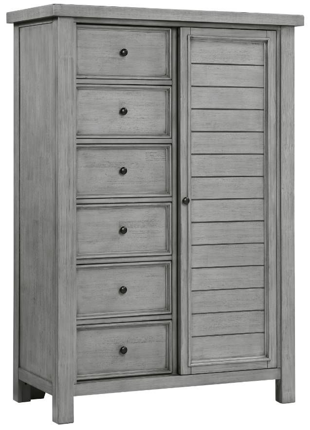 Homelegance® Logandale Antique Gray Wardrobe-0