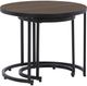 Signature Design by Ashley® Ayla 2-Pieces Brown Nesting End Tables Set with Black Metal Base-1