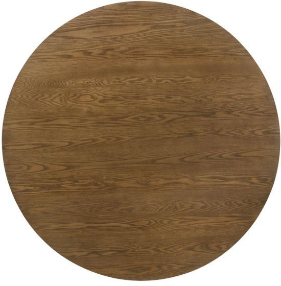Coaster® Franklin Dark Brown Pedestal Dining Table-3
