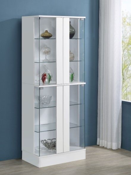 Coaster® Cabra White Display Cabinet-2