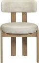 TOV Furniture Odessa Cream Leather Dining Chair-0