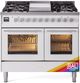 Ilve® Professional Plus II 40" Custom RAL Color Pro Style Dual Fuel Range-0