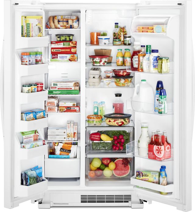 Whirlpool® 36 in. 25.1 Cu. Ft. Side-By-Side Refrigerator-White-4