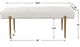 Uttermost® Olivier White Faux Shearling Bench-2