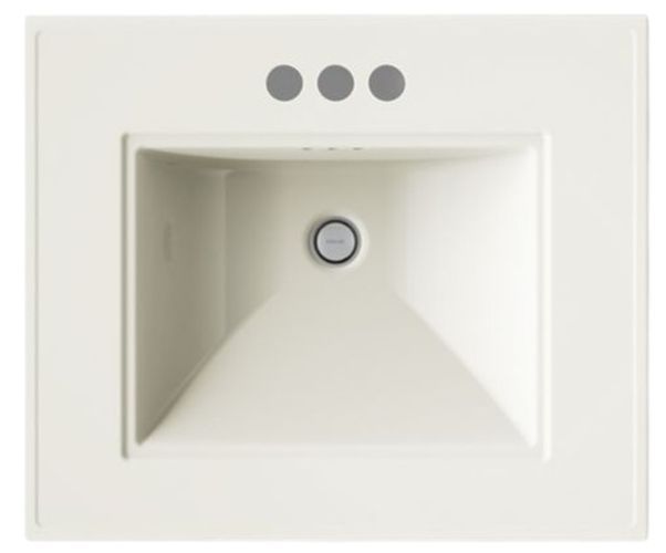 Kohler Memoirs® Stately Biscuit 25" Centerset Pedestal/Console Table Bathroom Sink-1