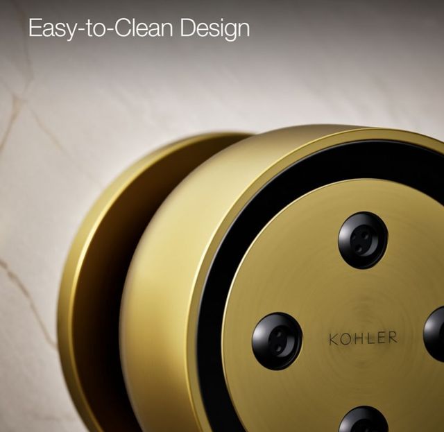 KOHLER® Statement® Vibrant Brushed Moderne Brass 1.75 GPM Round Single-Function Body Spray-4