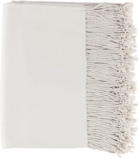Surya Chantel Ivory 50"x60" Throw Blanket-0