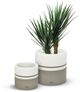 Le Present Cylinder White 11" Planter-2