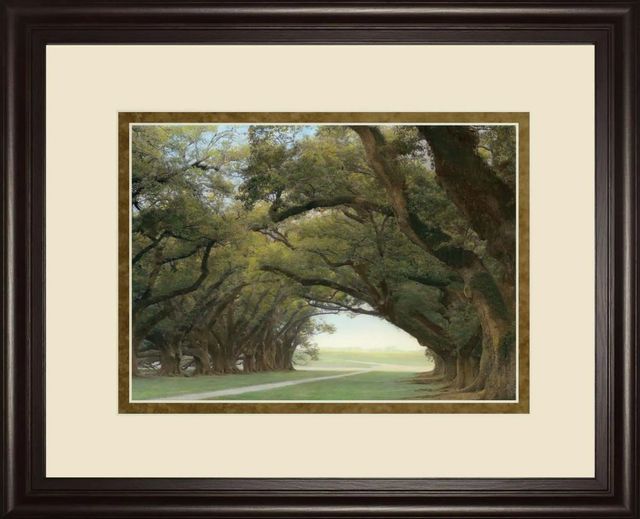 Classy Art Alley Of The Oaks by William Guion Wall Art-0