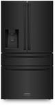 ZLINE 36" 22.5 cu. ft Fingerprint Resistant Black Stainless Steel 4-Door French Door Refrigerator with Ice Maker and Water Filter -0