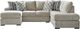 Benchcraft® Calnita 2-Piece Sisal Sectional and Double Chaise-0