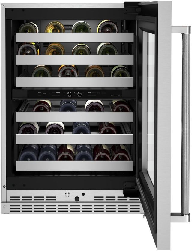 KitchenAid® 4.9 Cu. Ft. Stainless Steel Wine Cooler-3