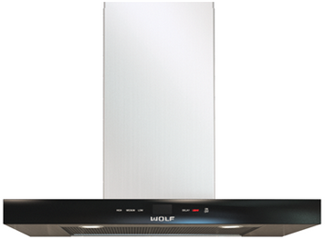 Wolf® 30" Black Cooktop Wall Hood-0