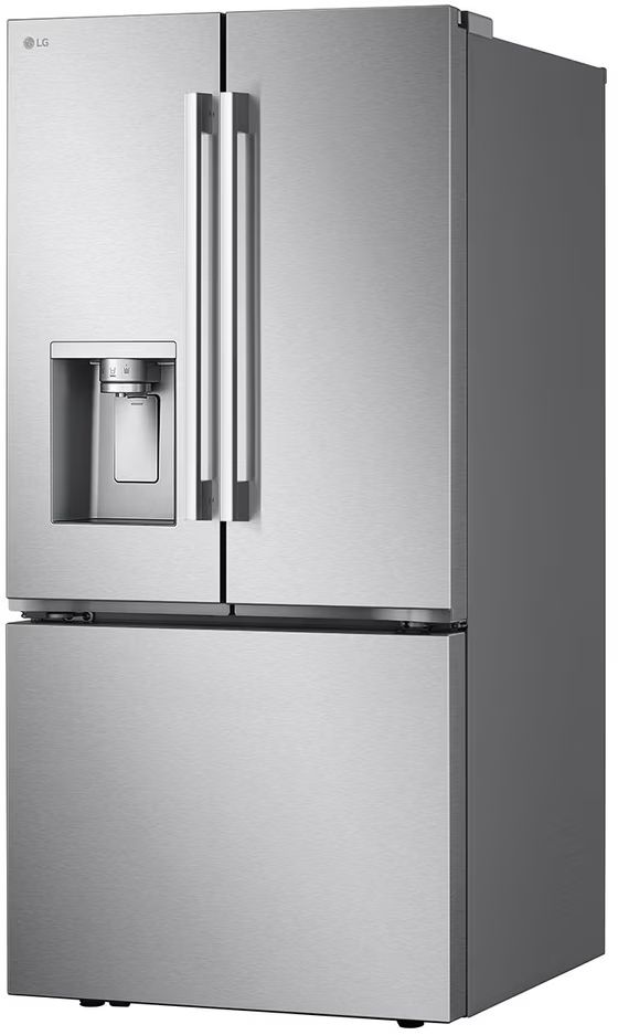 LG 33" 24.5 Cu. Ft. Stainless Steel French Door Refrigerator with Ice & Water Dispenser and Dual Ice Maker-3