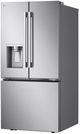 LG 33" 24.5 Cu. Ft. Stainless Steel French Door Refrigerator with Ice & Water Dispenser and Dual Ice Maker-3