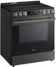 LG 30" PrintProof™ Black Stainless Steel Slide-In Electric Range with Fan Convection-4