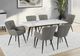 Monarch Specialties Inc. White Stone 63" Dining Table-1