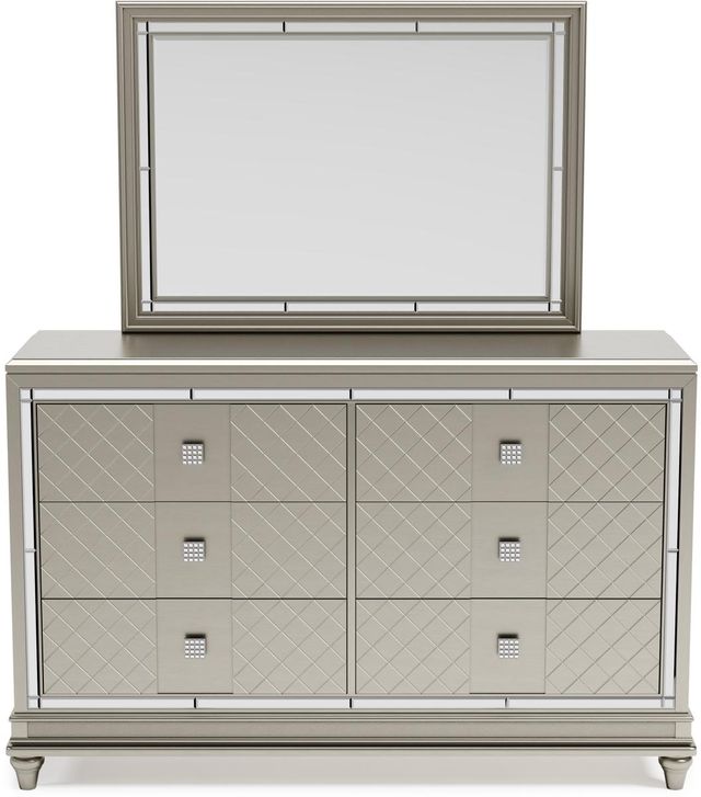 Signature Design by Ashley® Chevanna Platinum Dresser and Mirror-1