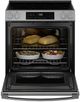 GE® 500 Series 30" Stainless Steel Slide-In Electric Range with Crisp Mode-3