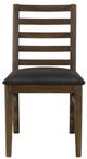 International Furniture Direct Town Brown/Gray Side Chair-3