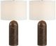 Renwil® Everren Dorato 2-Piece Dark Brown Table Lamp Set-2