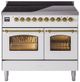 Ilve® Nostalgie II Series 40" White Pro Style Induction Range-0