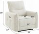 ACME Furniture Lalisa Cream Power Motion Recliner with USB Port -2